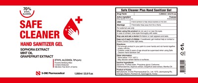 7 Safe Cleaner Hand Sanitizer Gel 1000ml Label